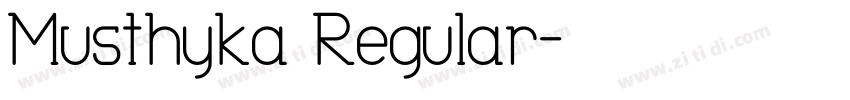 Musthyka Regular字体转换